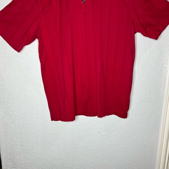 Tiger Woods Collection Red Dri-Fit Short Sleeve Men's Golf  Polo Shirt Sz Large - Picture 5 of 11
